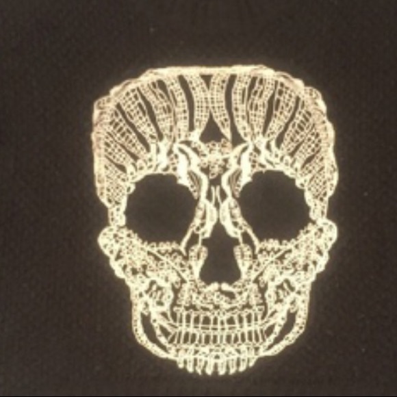 Katsumi LF Black Skull Embroidered Chunky Knit - Picture 2 of 4